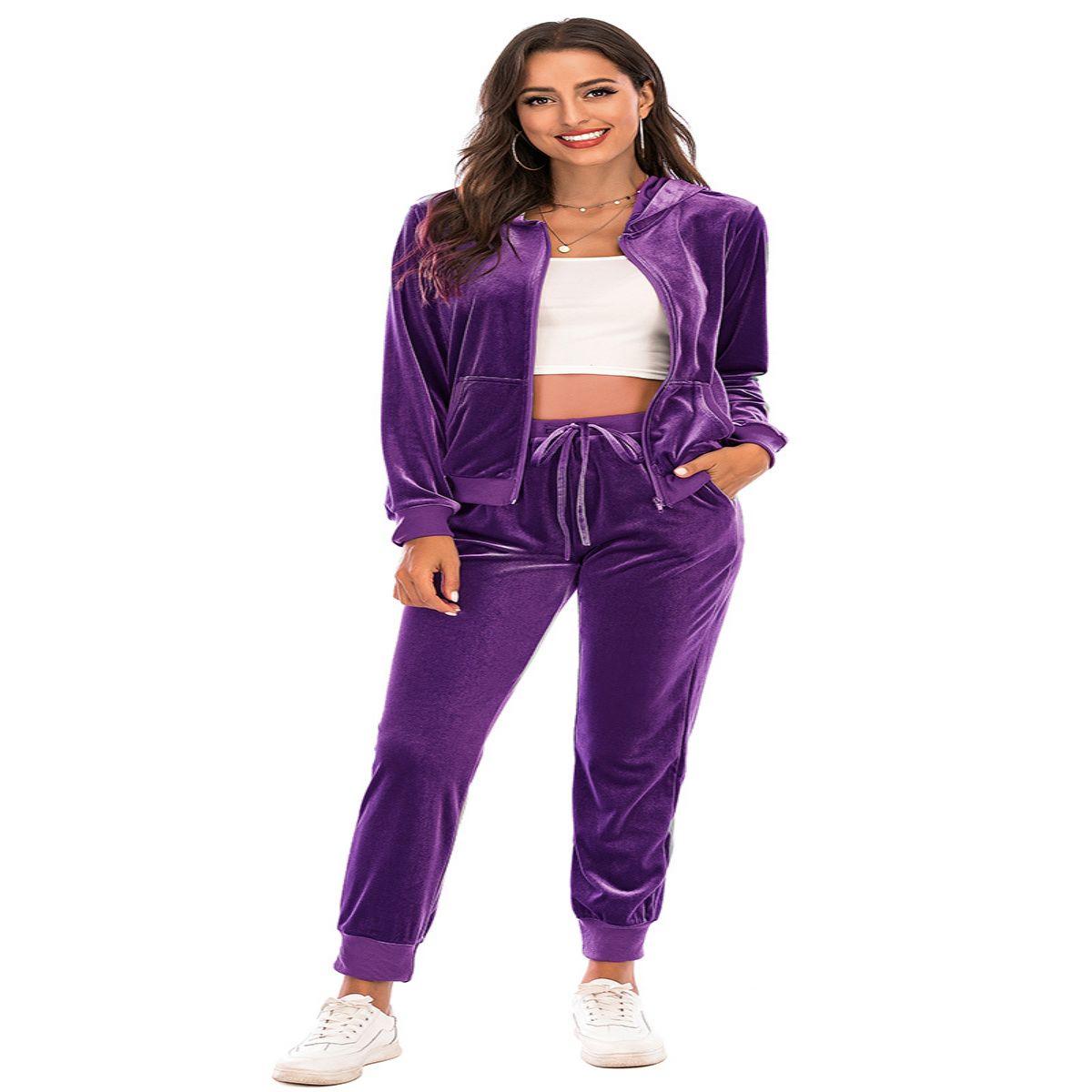 Женская бархатная велюровая супермягкая эластичная куртка для отдыха, комплект сверху и снизу, свободная толстовка на молнии и спортивный спортивный костюм для бега L фиолетовый
Женская бархатная велюровая супермягкая эластичная куртка для отдыха, комплект сверху и снизу, свободная толстовка на молнии и спортивный спортивный костюм для бега L фиолетовый