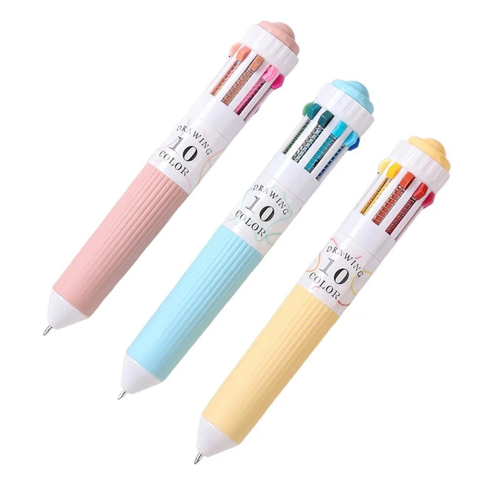 3Pcs/Box Gifts 10 Color Drawing Ballpoint Pen Retractable Colorful Colored Pens 0.8mm Multicolor Pens for Painting Study Marking
3Pcs/Box Gifts 10 Color Drawing Ballpoint Pen Retractable Colorful Colored Pens 0.8mm Multicolor Pens for Painting Study Marking