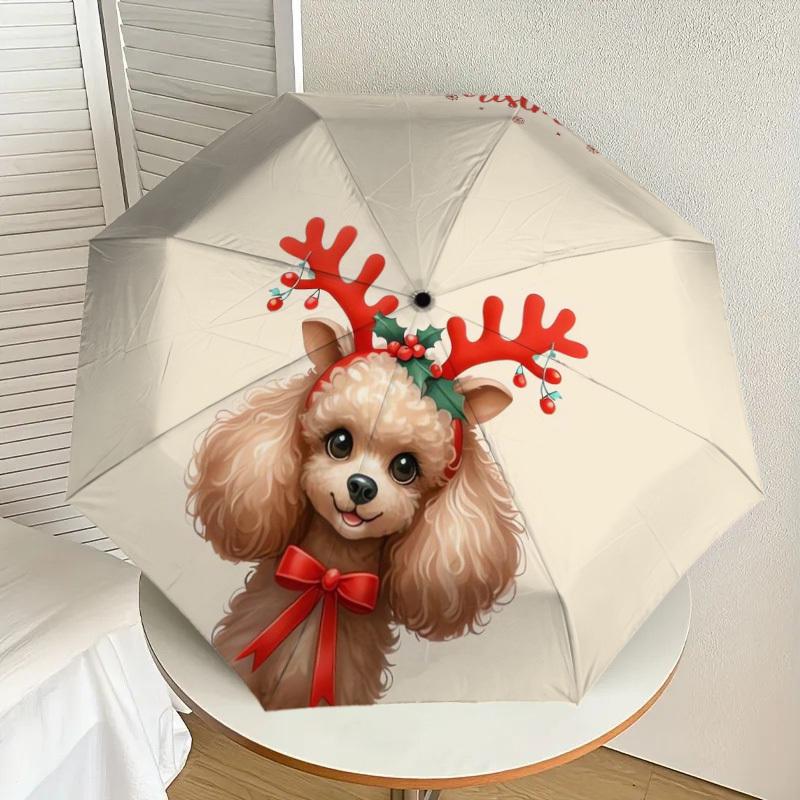 1pc Christmas Poodle with Antlers Umbrella with Plastic Handle,Suitable for All Seasons Home Travel Outdoor UmbrellaDD230
1pc Christmas Poodle with Antlers Umbrella with Plastic Handle,Suitable for All Seasons Home Travel Outdoor UmbrellaDD230