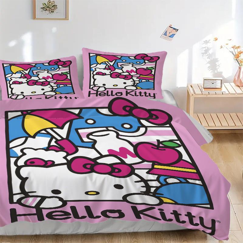3 шт. Фиолетовый комплект постельного белья Hello Kitty, Включает 1 пододеяльник и 2 наволочки, Без наполнителя, Мягкий и удобный для домашней спальни W084 135x200cm
3 шт. Фиолетовый комплект постельного белья Hello Kitty, Включает 1 пододеяльник и 2 наволочки, Без наполнителя, Мягкий и удобный для домашней спальни W084 135x200cm