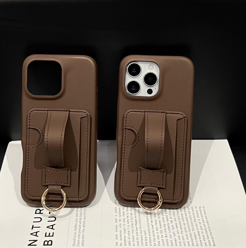 Little Sheep Grain Dark Coffee Leather Wristband Card Holder, Suitable for iPhone 16 Pro, 15 Card Slots & Coin Purse 15 Pro темно-коричневого кольору
Little Sheep Grain Dark Coffee Leather Wristband Card Holder, Suitable for iPhone 16 Pro, 15 Card Slots & Coin Purse 15 Pro темно-коричневого кольору