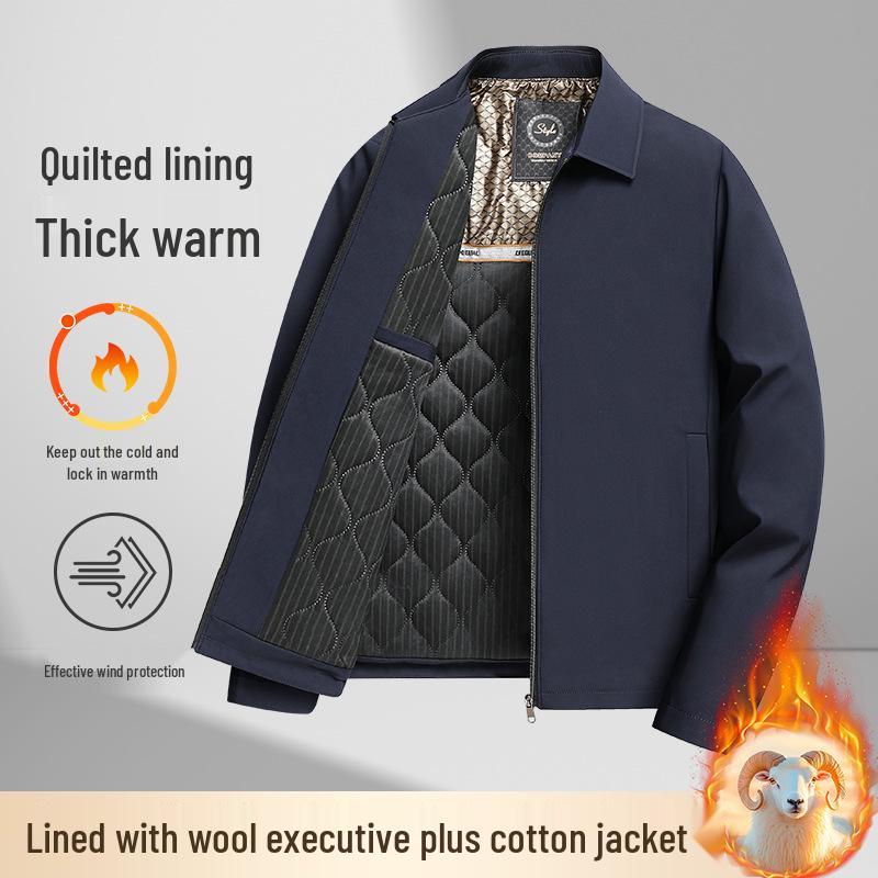 Men s Wool-Lined Business Jacket - Thickened, Warm, Autumn/Winter Coat with Lapel for Middle-Aged. 195
Men s Wool-Lined Business Jacket - Thickened, Warm, Autumn/Winter Coat with Lapel for Middle-Aged. 195