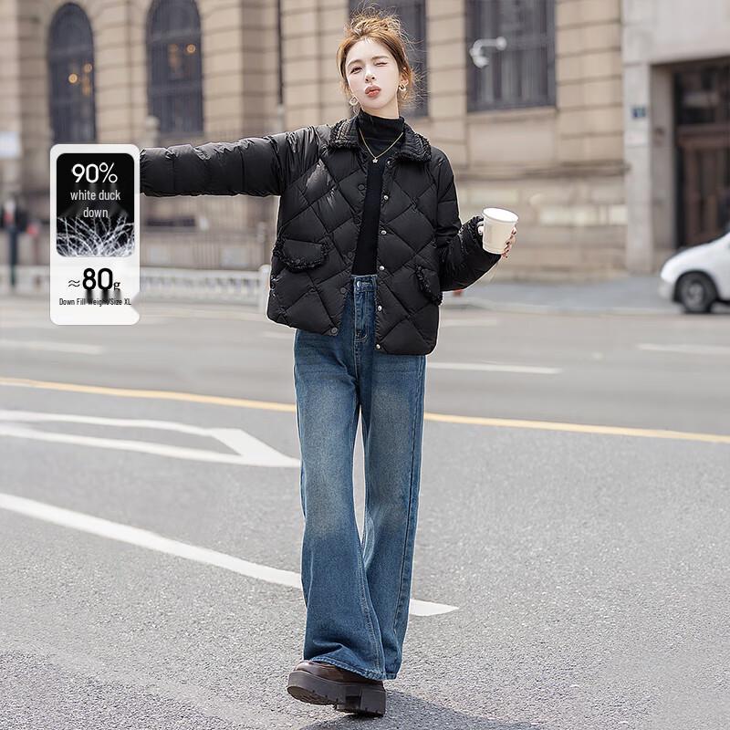 Women s 90 Down Lapel Short Puffer Jacket L
Women s 90 Down Lapel Short Puffer Jacket L
