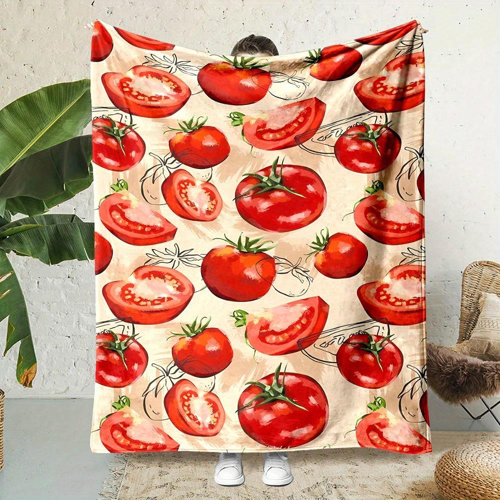 Tomato and leaf design patterns Flannel printed blanket suitable for all seasons suitable for living room office sofa and travel 75x100cm (30x40inch)
Tomato and leaf design patterns Flannel printed blanket suitable for all seasons suitable for living room office sofa and travel 75x100cm (30x40inch)