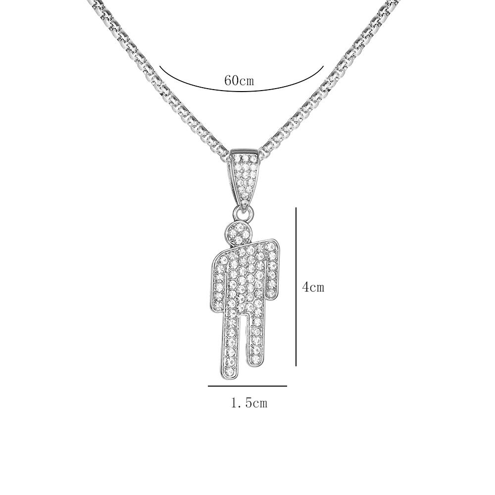 Geometric Zircon Cartoon Crooked Headed Person Necklace Unisex Fashion Light Luxury Hip-Hop Trend Collarbone Chain Jewelry
Geometric Zircon Cartoon Crooked Headed Person Necklace Unisex Fashion Light Luxury Hip-Hop Trend Collarbone Chain Jewelry