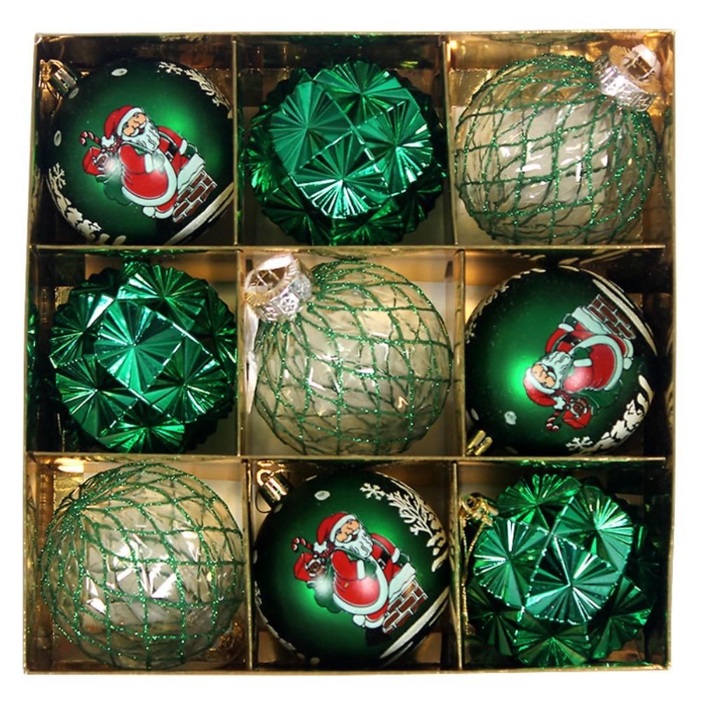 9pcs Fashion Plastic Christmas Ball Set 8CM 7 Colors Xmas Ornament Ball Suspensable Christmas Tree Balls Scene Supplies 8cm зелений
9pcs Fashion Plastic Christmas Ball Set 8CM 7 Colors Xmas Ornament Ball Suspensable Christmas Tree Balls Scene Supplies 8cm зелений