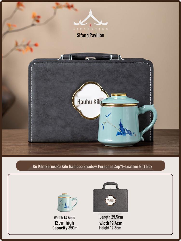 Ru Kiln Ceramic Tea Cup with Lid and Filter - Office & Personal Use, Elegant Gift Box 200mL-400mL
Ru Kiln Ceramic Tea Cup with Lid and Filter - Office & Personal Use, Elegant Gift Box 200mL-400mL