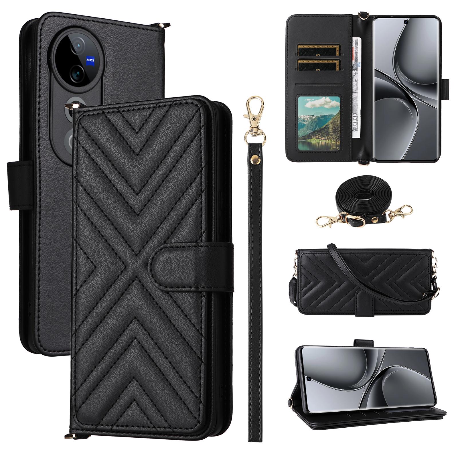 Wallet Phone Case for vivo T3 Ultra 5G /V40 Pro 5G /V40 5G /S19 Pro 5G Leather Cover with Shoulder/Wrist Strap A
Wallet Phone Case for vivo T3 Ultra 5G /V40 Pro 5G /V40 5G /S19 Pro 5G Leather Cover with Shoulder/Wrist Strap A