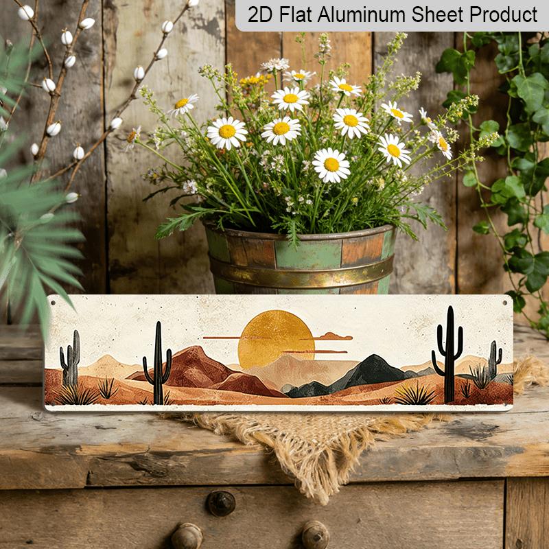 2D Flat, 1pc 2D Flat 4X16 Inch Aluminum Metal Signs Style Desert Scenery Metal Wall Decor with Striking Shapes and Warm Hues for Cozy Reading Nook 40cm x 10cm
2D Flat, 1pc 2D Flat 4X16 Inch Aluminum Metal Signs Style Desert Scenery Metal Wall Decor with Striking Shapes and Warm Hues for Cozy Reading Nook 40cm x 10cm