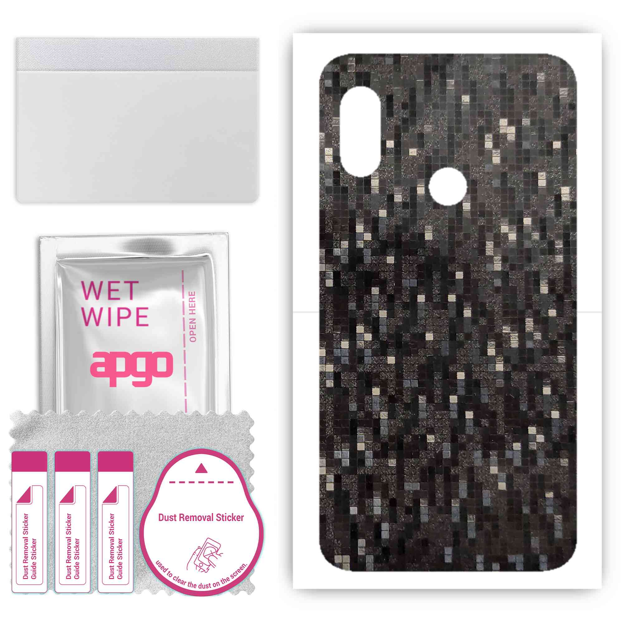 Apgo Protective Skin Sticker для задньої панелі сумісний з Xiaomi Mi A2 Lite (Redmi 6 Pro), Обгортка плівка, фольга, вініл – візерунок чорного пікселя
Apgo Protective Skin Sticker для задньої панелі сумісний з Xiaomi Mi A2 Lite (Redmi 6 Pro), Обгортка плівка, фольга, вініл – візерунок чорного пікселя