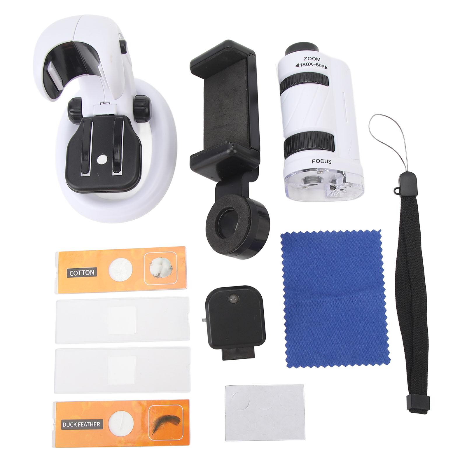 Kids Science Microscope Kit Portable Detachable Stand LED Dual Light 60 to 180X for 6 Years Old and
Kids Science Microscope Kit Portable Detachable Stand LED Dual Light 60 to 180X for 6 Years Old and