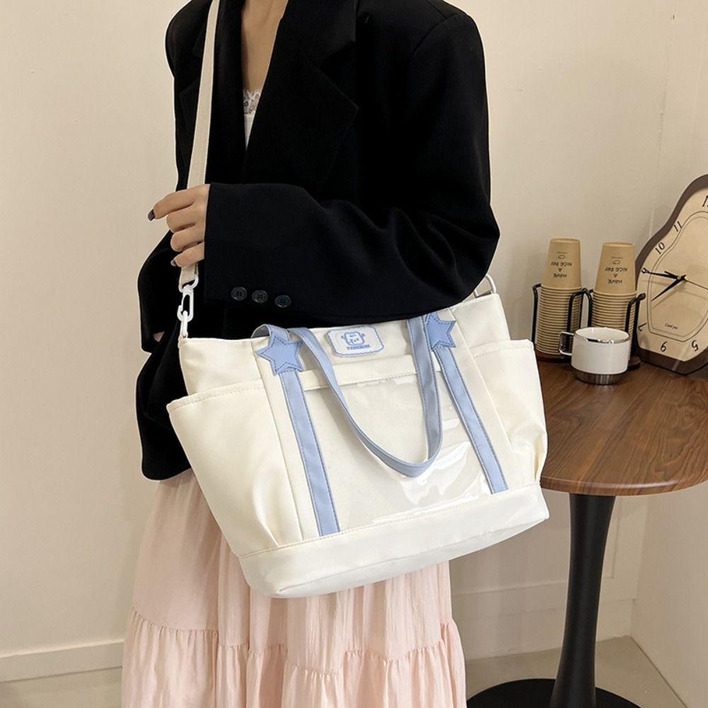 Nylon Messenger Bag Waterproof School Tote Bag Casual Transparent Itabag Shoulder Bags жовтий
Nylon Messenger Bag Waterproof School Tote Bag Casual Transparent Itabag Shoulder Bags жовтий