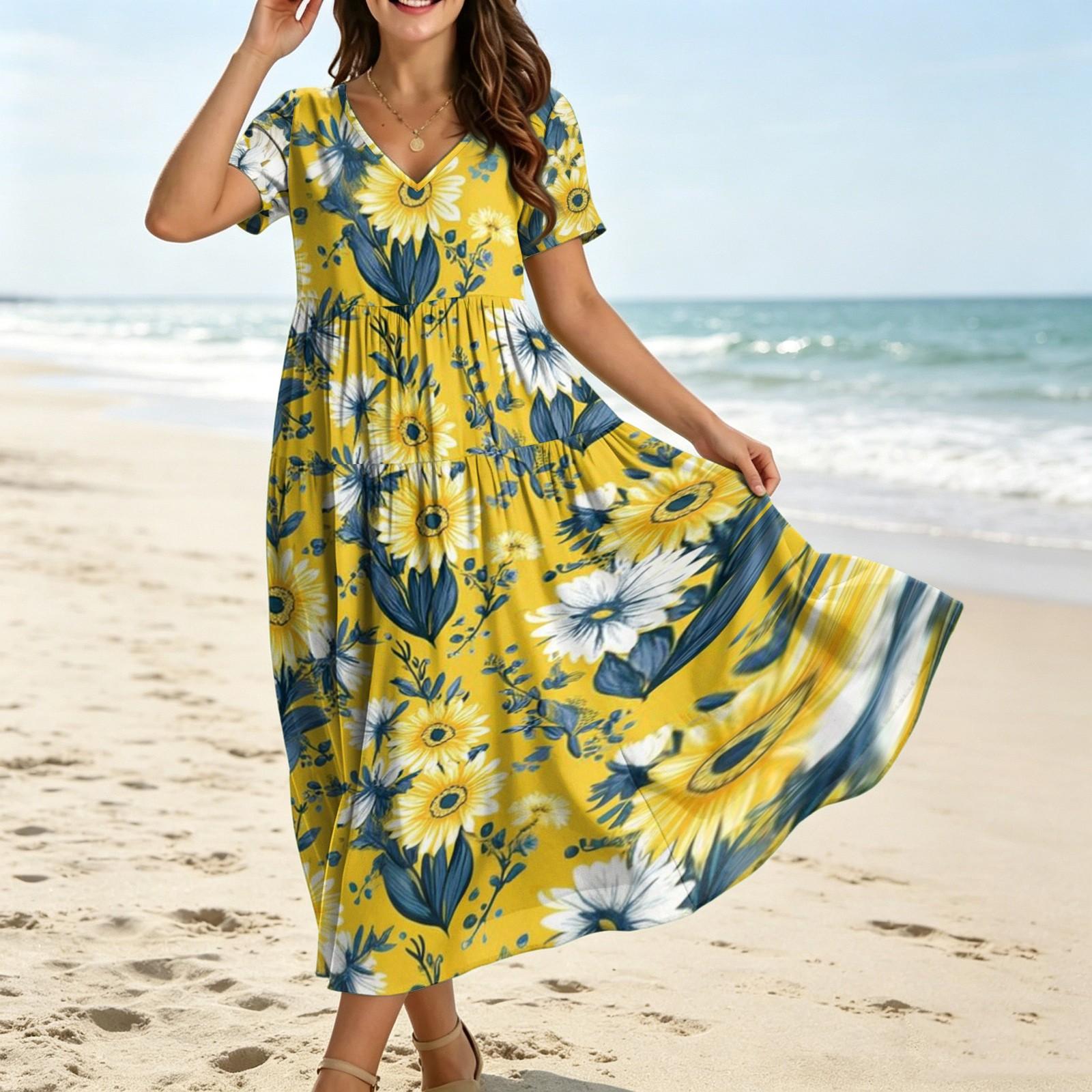 Maxi Dresses for Women Floral Maxi Dress Plus Size Maxi Dress Maxi Dress With Sleeves Boho Maxi Dress for Spring and Summer XL
Maxi Dresses for Women Floral Maxi Dress Plus Size Maxi Dress Maxi Dress With Sleeves Boho Maxi Dress for Spring and Summer XL