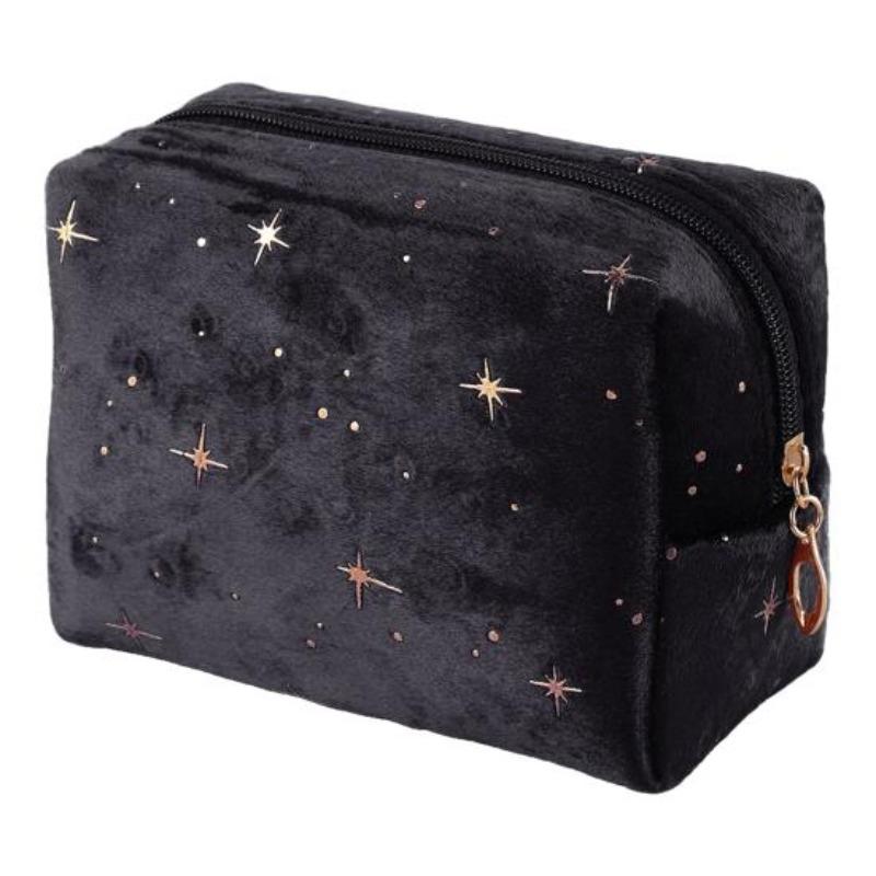 Cosmetic Bag Travel Toiletry Bag Spacious Capacity Velvet Exterior Star Pattern Lipstick Eye чорний
Cosmetic Bag Travel Toiletry Bag Spacious Capacity Velvet Exterior Star Pattern Lipstick Eye чорний
