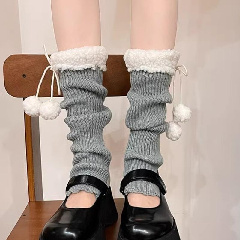 2025 New Cute Lolita Leg Covers Japanese Autumn and Winter Lamb Plush Ball Warm Woolen Ball Socks JK Retro Pile Socks One Size сірий
2025 New Cute Lolita Leg Covers Japanese Autumn and Winter Lamb Plush Ball Warm Woolen Ball Socks JK Retro Pile Socks One Size сірий