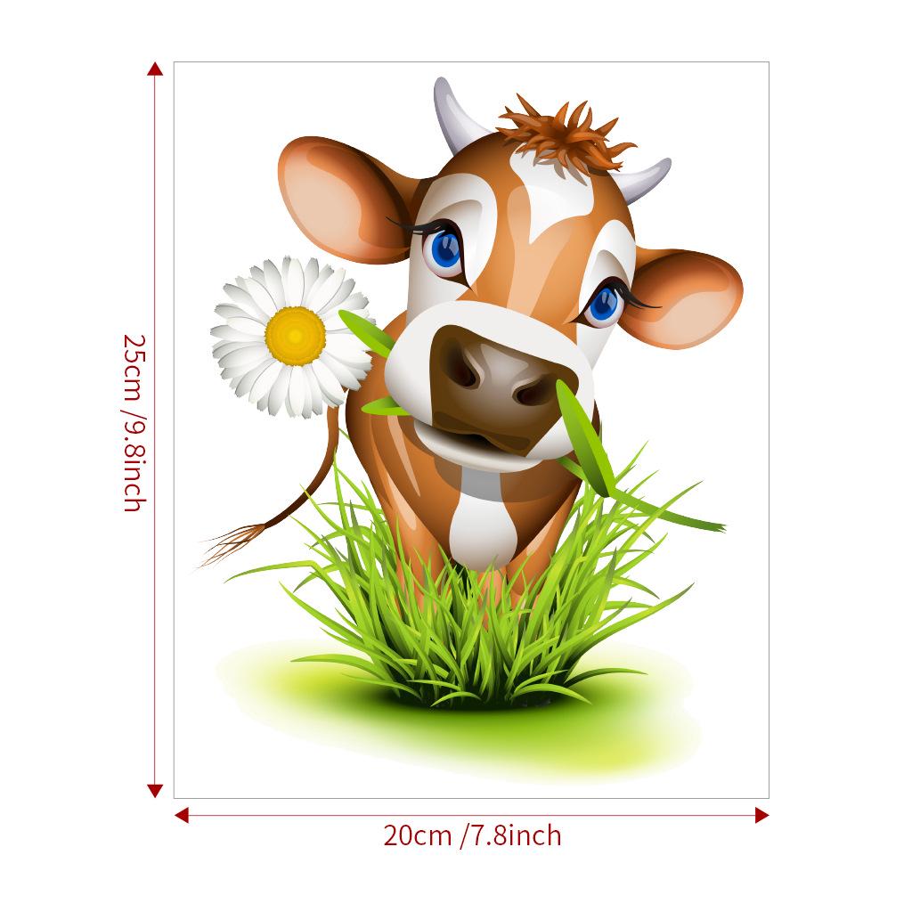 CH81176 Мультяшная корова ест траву Съемная наклейка на стену
CH81176 Мультяшная корова ест траву Съемная наклейка на стену