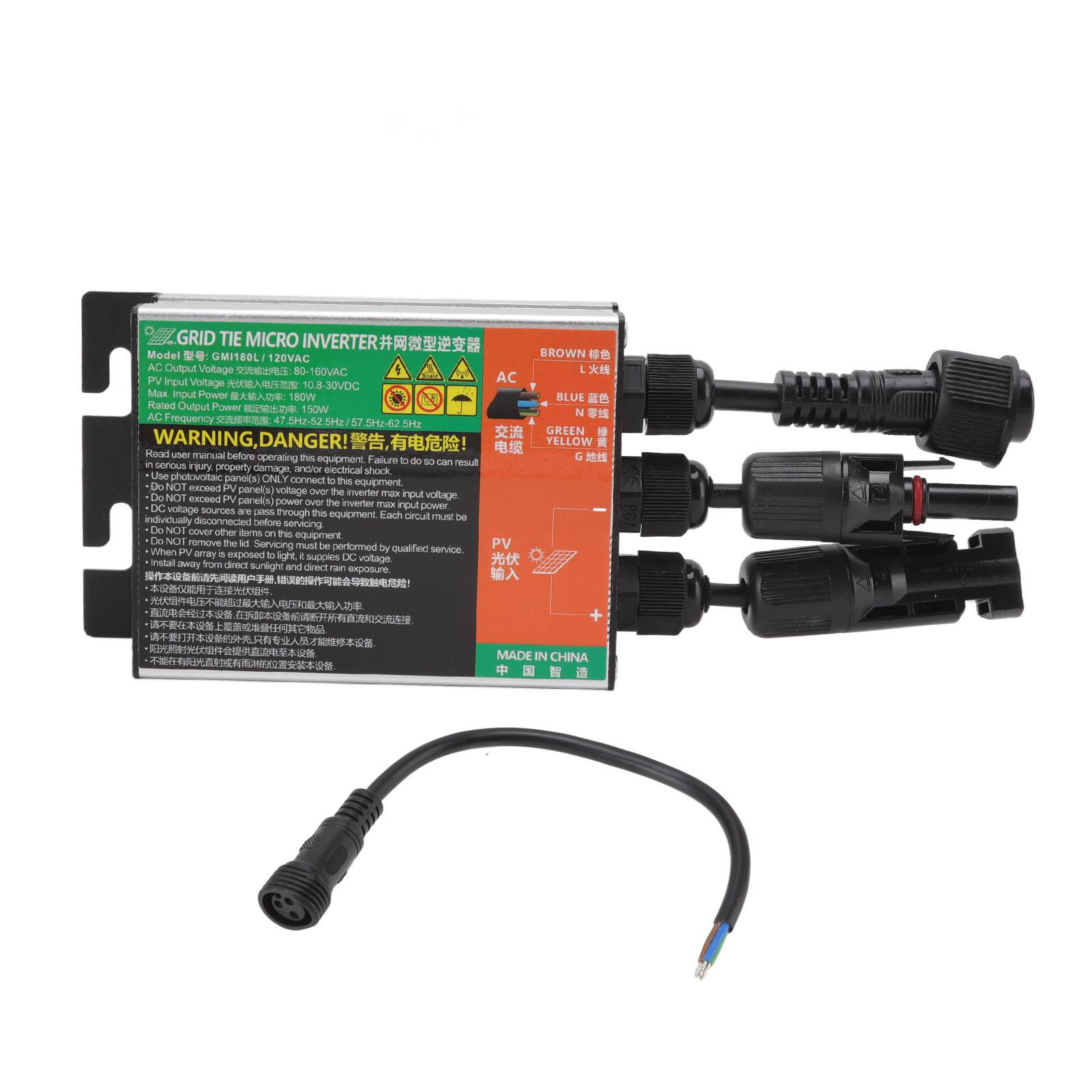 GMI Grid Tie Micro Inversor Solar PV алюминиевый сплав IP55 Multi Protection 20x7.7x3.6cm 180L
GMI Grid Tie Micro Inversor Solar PV алюминиевый сплав IP55 Multi Protection 20x7.7x3.6cm 180L