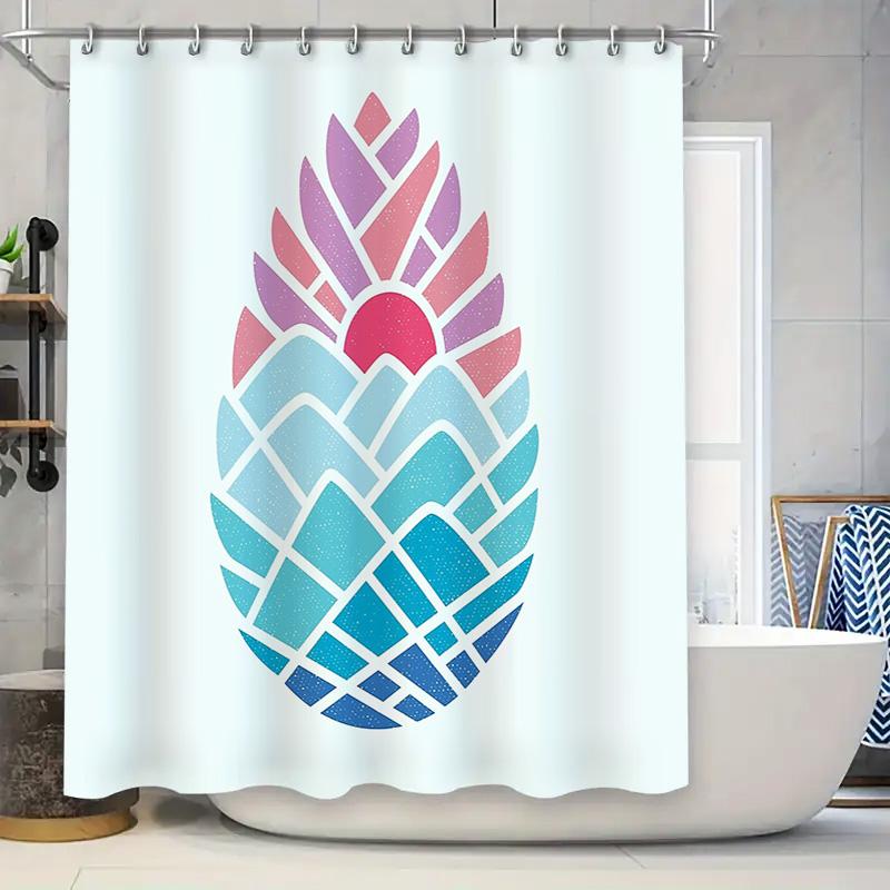 Bathroom Shower Curtain Tropical Pineapple Beach Ocean Wave Pattern Waterproof Decor W60H190(CM)-1 Pcs
Bathroom Shower Curtain Tropical Pineapple Beach Ocean Wave Pattern Waterproof Decor W60H190(CM)-1 Pcs