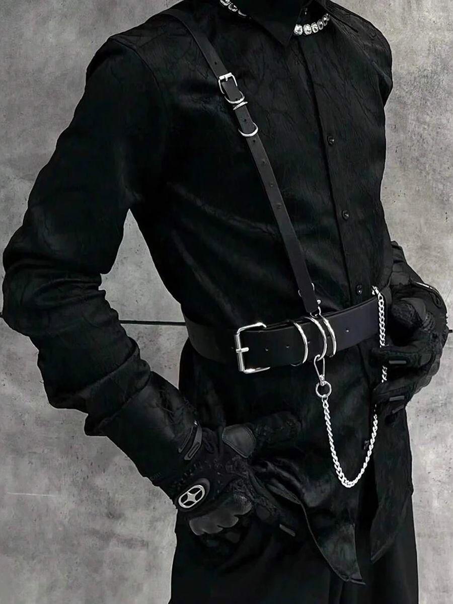 Women Belt Fashion Street Style Punk Belt With Chain Harness Adjustable Decorative Harness Straps Gothic Clothing Accessories
Women Belt Fashion Street Style Punk Belt With Chain Harness Adjustable Decorative Harness Straps Gothic Clothing Accessories