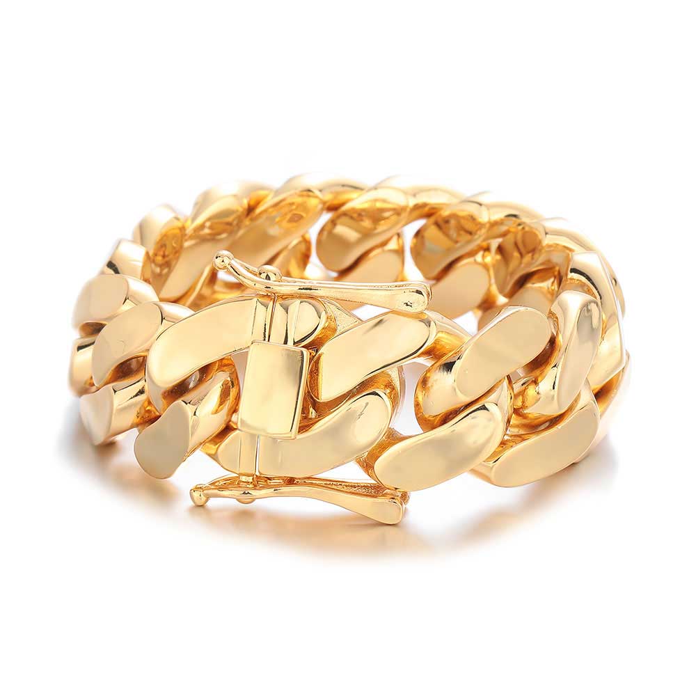 Men s 22mm Cuban Link Bracelet Hip Hop Heavy Brass Miami Cuban Link Chain Chunky Bracelet Jewelry for Boy Gift Drop Shipping 8 inch(20.32cm)&22mm
Men s 22mm Cuban Link Bracelet Hip Hop Heavy Brass Miami Cuban Link Chain Chunky Bracelet Jewelry for Boy Gift Drop Shipping 8 inch(20.32cm)&22mm