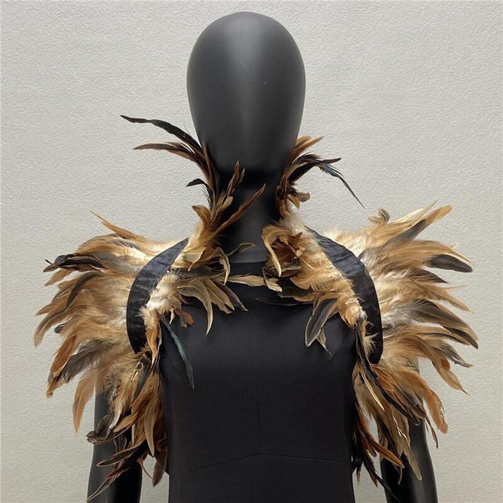 Black Natural Feather Shrug Shawl Shoulder Wraps Cape Gothic Collar Cosplay Party Body Cage Harness Bra Belt Feather Fake Collar хаки
Black Natural Feather Shrug Shawl Shoulder Wraps Cape Gothic Collar Cosplay Party Body Cage Harness Bra Belt Feather Fake Collar хаки