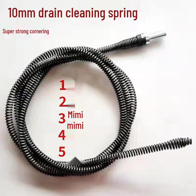 10mm Plumbing Dredging Spring for Toilets, Drains, and Kitchen Pipes
10mm Plumbing Dredging Spring for Toilets, Drains, and Kitchen Pipes