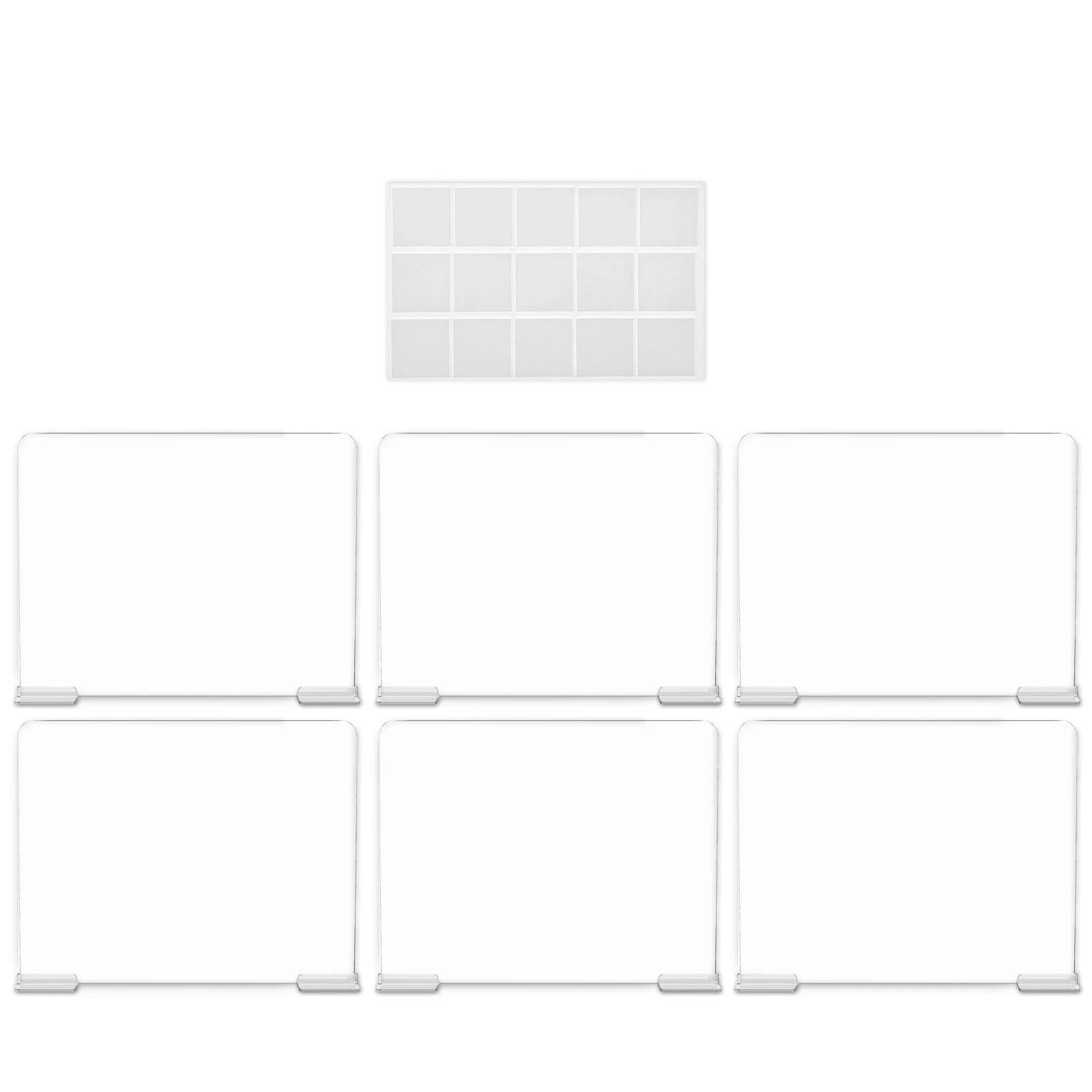 6/8Pcs Self-Adhesive Closet Shelf Organizer Acrylic Bookcase Divider Transparent Wardrobe Handbag Baffle Commodity Storage Rack
6/8Pcs Self-Adhesive Closet Shelf Organizer Acrylic Bookcase Divider Transparent Wardrobe Handbag Baffle Commodity Storage Rack