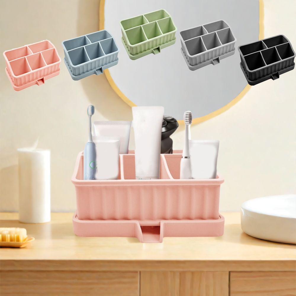 Draining Silicone Toothbrush Storage Box Detachable Toothbrush Toothpaste Organizer for Home сірий
Draining Silicone Toothbrush Storage Box Detachable Toothbrush Toothpaste Organizer for Home сірий