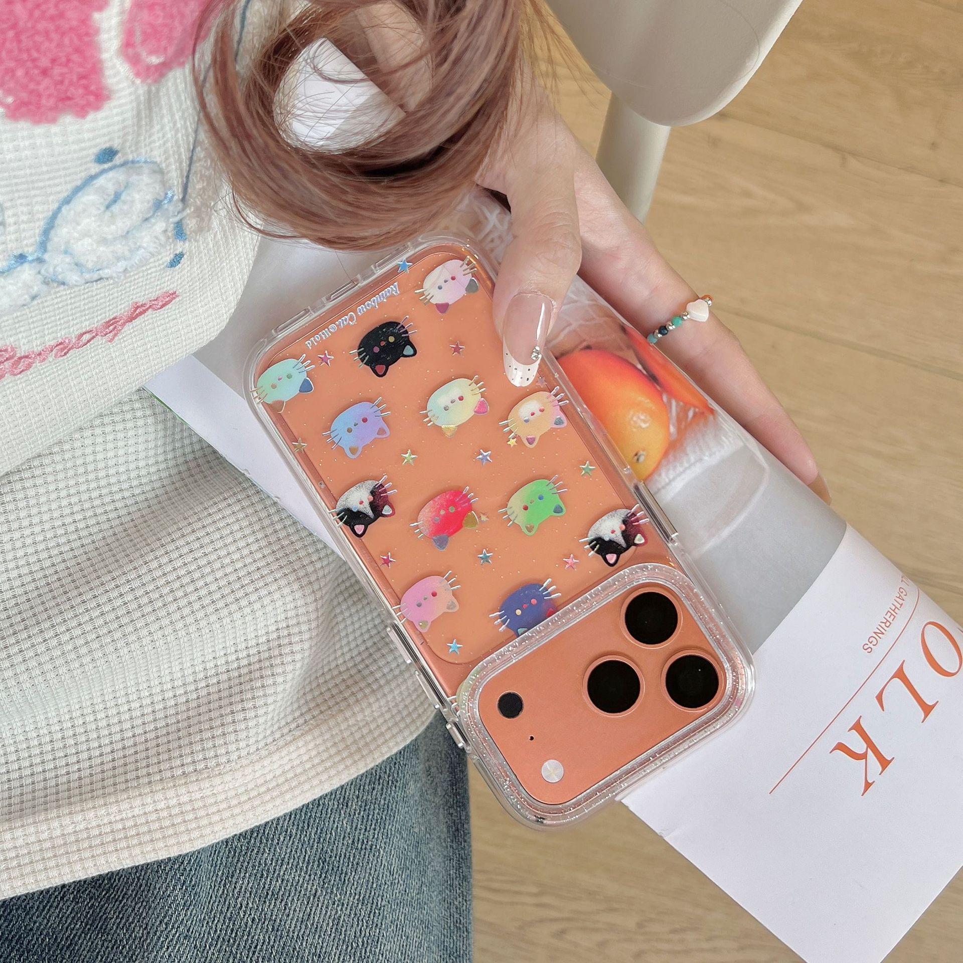 Colorful Gold-Plated Cat Head Case for iPhone 17 Pro Max/16/15 iPhone 16 Pro
Colorful Gold-Plated Cat Head Case for iPhone 17 Pro Max/16/15 iPhone 16 Pro