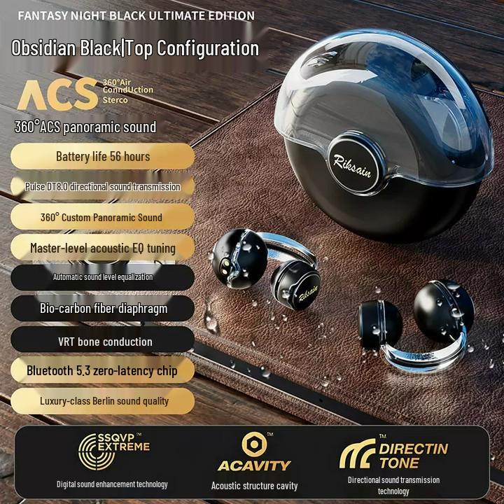 S36 Flagship Sports Bluetooth Clip-On Headphones: Wireless, Painless In-Ear Design with Ultra-Long Battery Life.
S36 Flagship Sports Bluetooth Clip-On Headphones: Wireless, Painless In-Ear Design with Ultra-Long Battery Life.