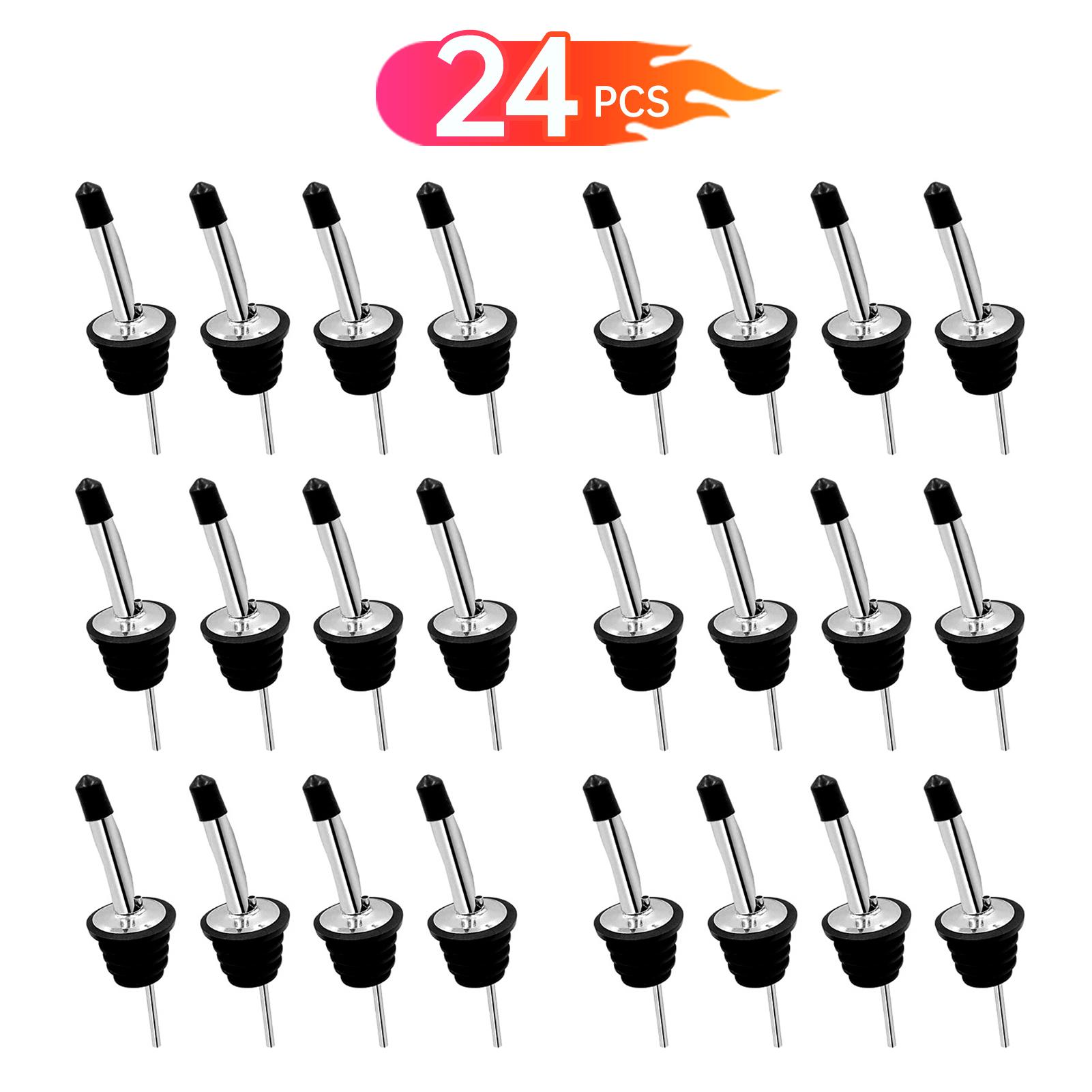Aoresac 24 Packs Liquor Bottle Pourers for Alcohol Stainless Steal Liquor Bottle Dispensers Speed Pourers for Spirits Bottles
Aoresac 24 Packs Liquor Bottle Pourers for Alcohol Stainless Steal Liquor Bottle Dispensers Speed Pourers for Spirits Bottles