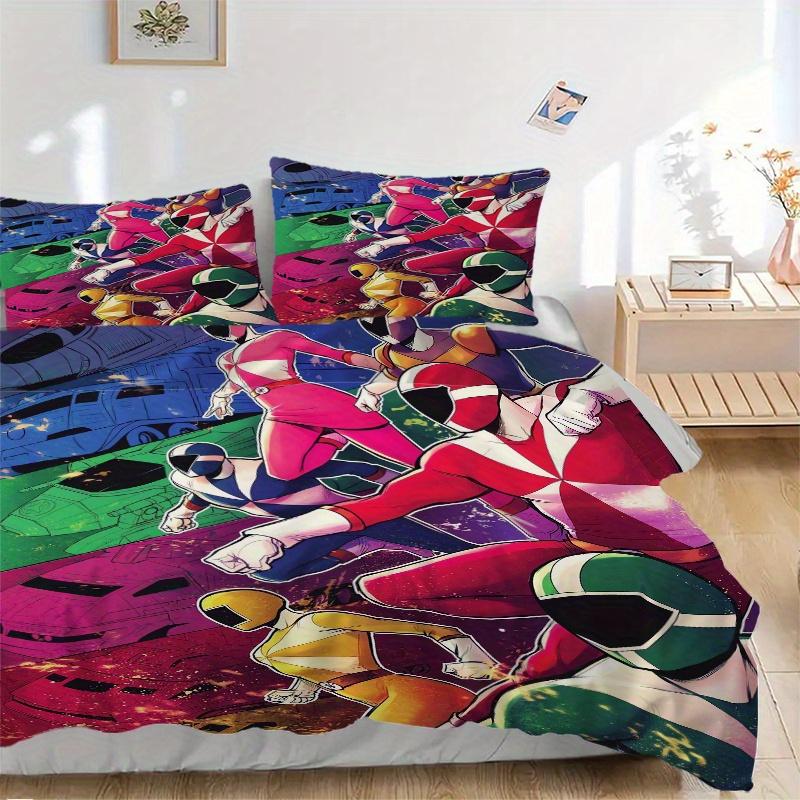3pcs Power Rangers Pattern Bedding Set - Includes Quilt Cover and Pillowcases, Suitable for All Seasons, Machine Washable - Ideal Gift for Family and 135x200cm
3pcs Power Rangers Pattern Bedding Set - Includes Quilt Cover and Pillowcases, Suitable for All Seasons, Machine Washable - Ideal Gift for Family and 135x200cm