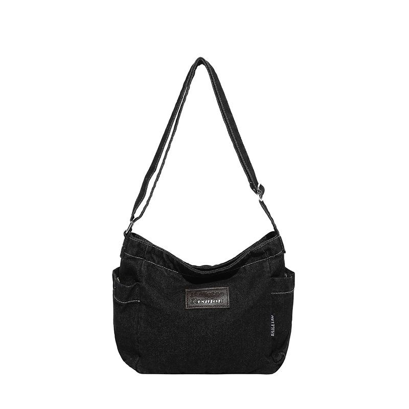 Denim Bag Women s Retro Shoulder Bag Student Crossbody Bag чёрный
Denim Bag Women s Retro Shoulder Bag Student Crossbody Bag чёрный
