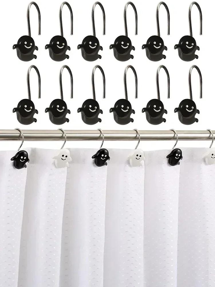 12pcs Stainless Steel Halloween Shower Curtain Hooks Creative 68mm S-type Home Decorations Hook Kitchen Doorbehind Hooks чёрный
12pcs Stainless Steel Halloween Shower Curtain Hooks Creative 68mm S-type Home Decorations Hook Kitchen Doorbehind Hooks чёрный