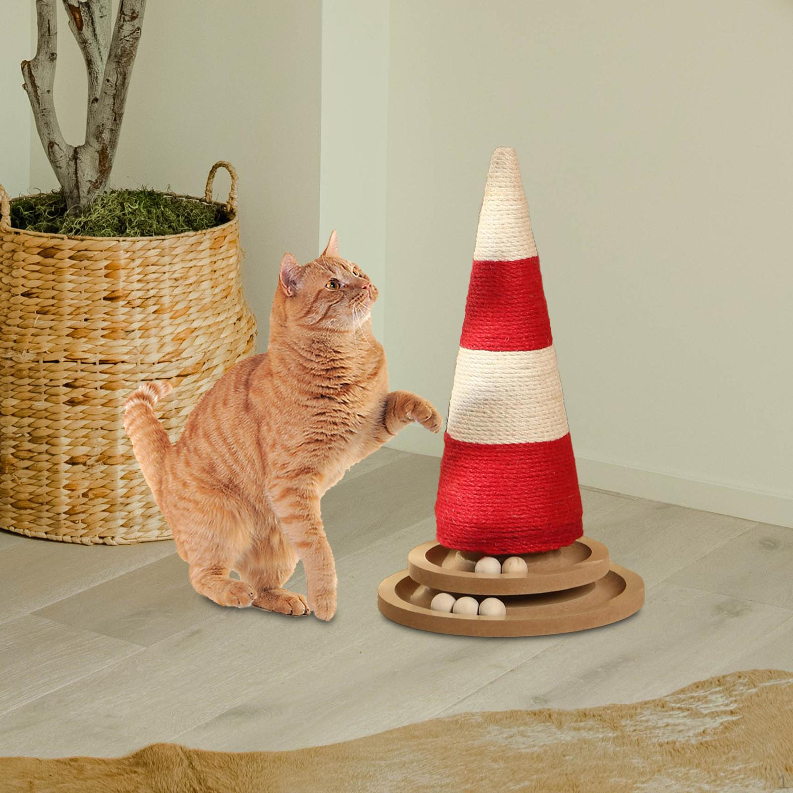 Cat Scratching Post Kitten Scratch for Indoor Cats Home Decor Cone with Ball Grind Claw
Cat Scratching Post Kitten Scratch for Indoor Cats Home Decor Cone with Ball Grind Claw
