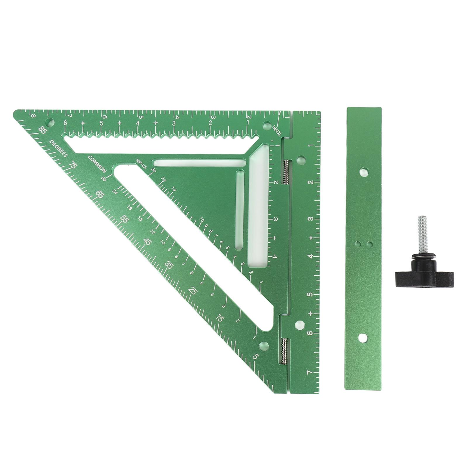 Rafter Square Tool Aluminum Alloy Woodworking Square Ruler with Jig Block Fixing Screw for Carpenter
Rafter Square Tool Aluminum Alloy Woodworking Square Ruler with Jig Block Fixing Screw for Carpenter