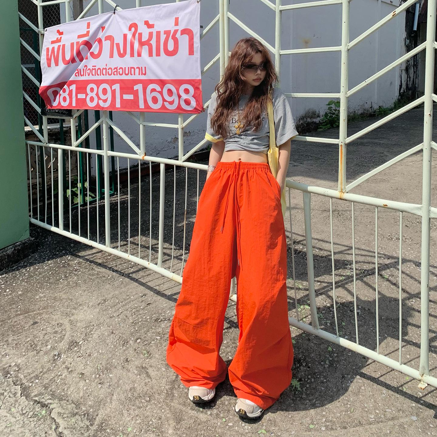 Orange-Red Wide-Leg Elastic Waist High-Waisted Slimming Casual Pants for Women - Spring 2026 Arrival M
Orange-Red Wide-Leg Elastic Waist High-Waisted Slimming Casual Pants for Women - Spring 2026 Arrival M