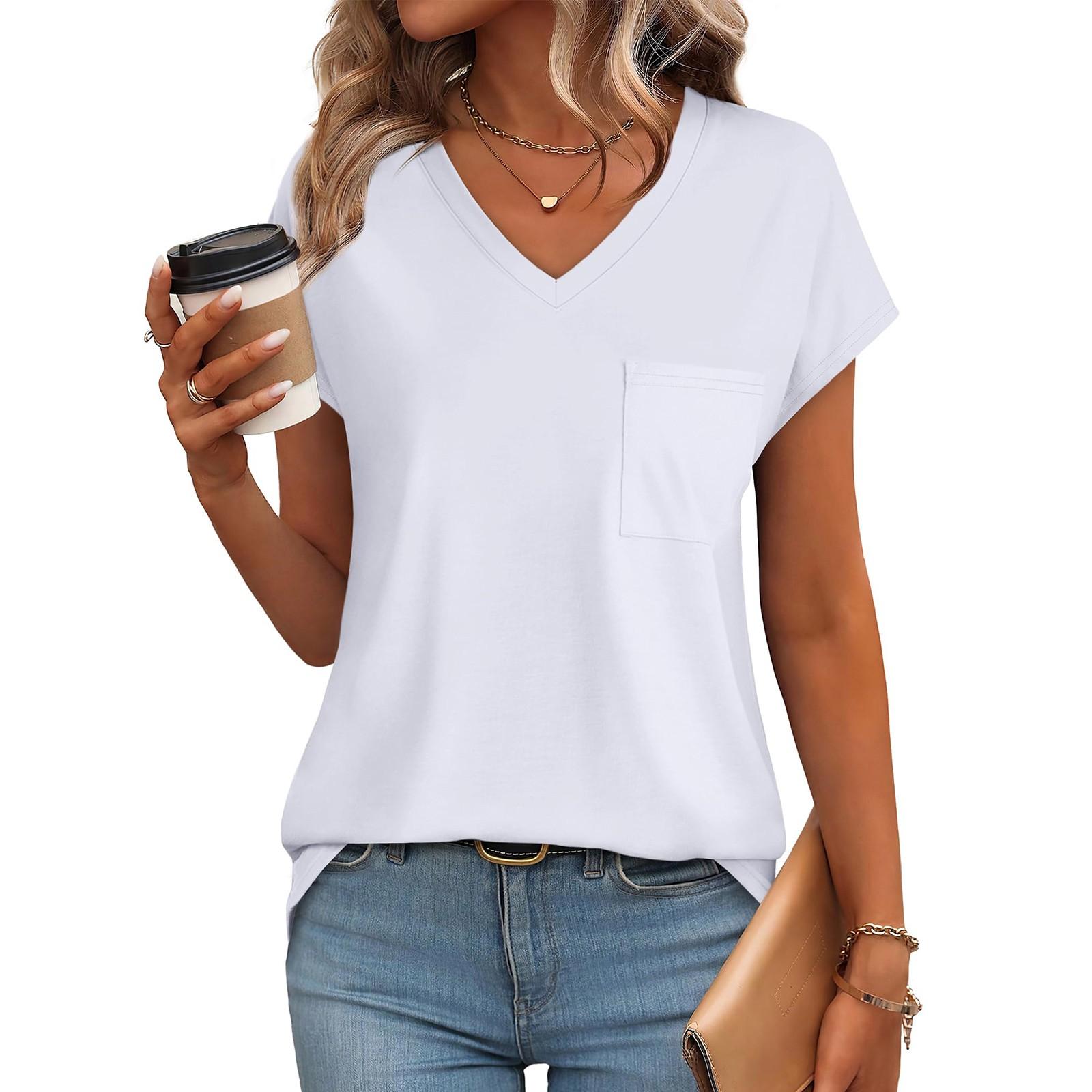 Women s Fashion Casual Slim Fit Waist Cap Sleeve V Neck T-Shirt Top L білий
Women s Fashion Casual Slim Fit Waist Cap Sleeve V Neck T-Shirt Top L білий