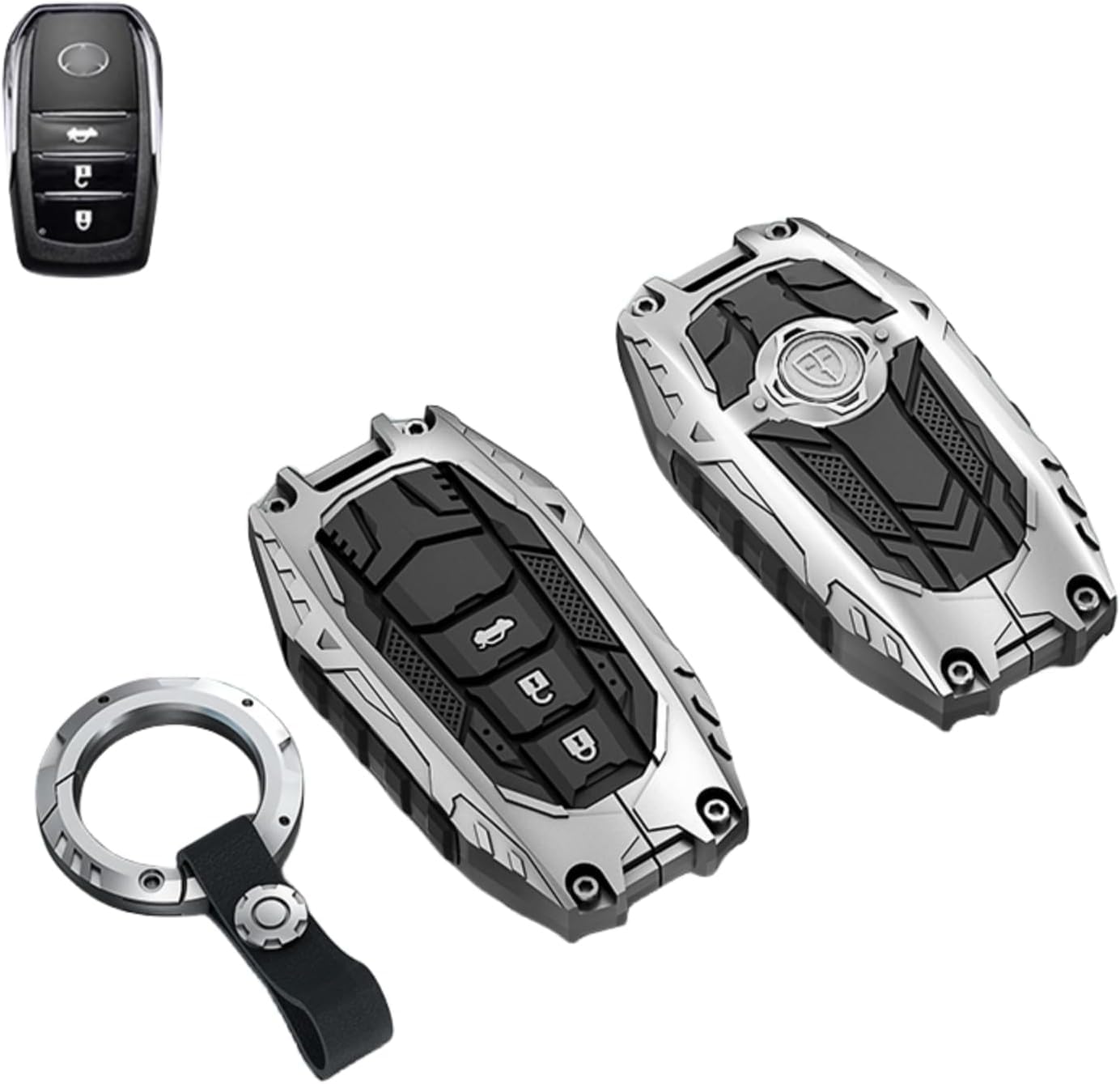 Heavy Metal Key Fob Cover Case Protector for Toyota, Key Chain, Toyota 2019-2024 Venza, серебряный
Heavy Metal Key Fob Cover Case Protector for Toyota, Key Chain, Toyota 2019-2024 Venza, серебряный