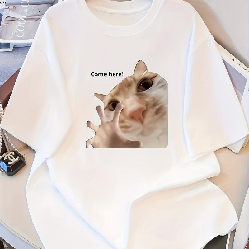 Иди сюда! Футболка с принтом кота, дышащая, прохладная, удобная для ношения, повседневная XXL белый
Иди сюда! Футболка с принтом кота, дышащая, прохладная, удобная для ношения, повседневная XXL белый