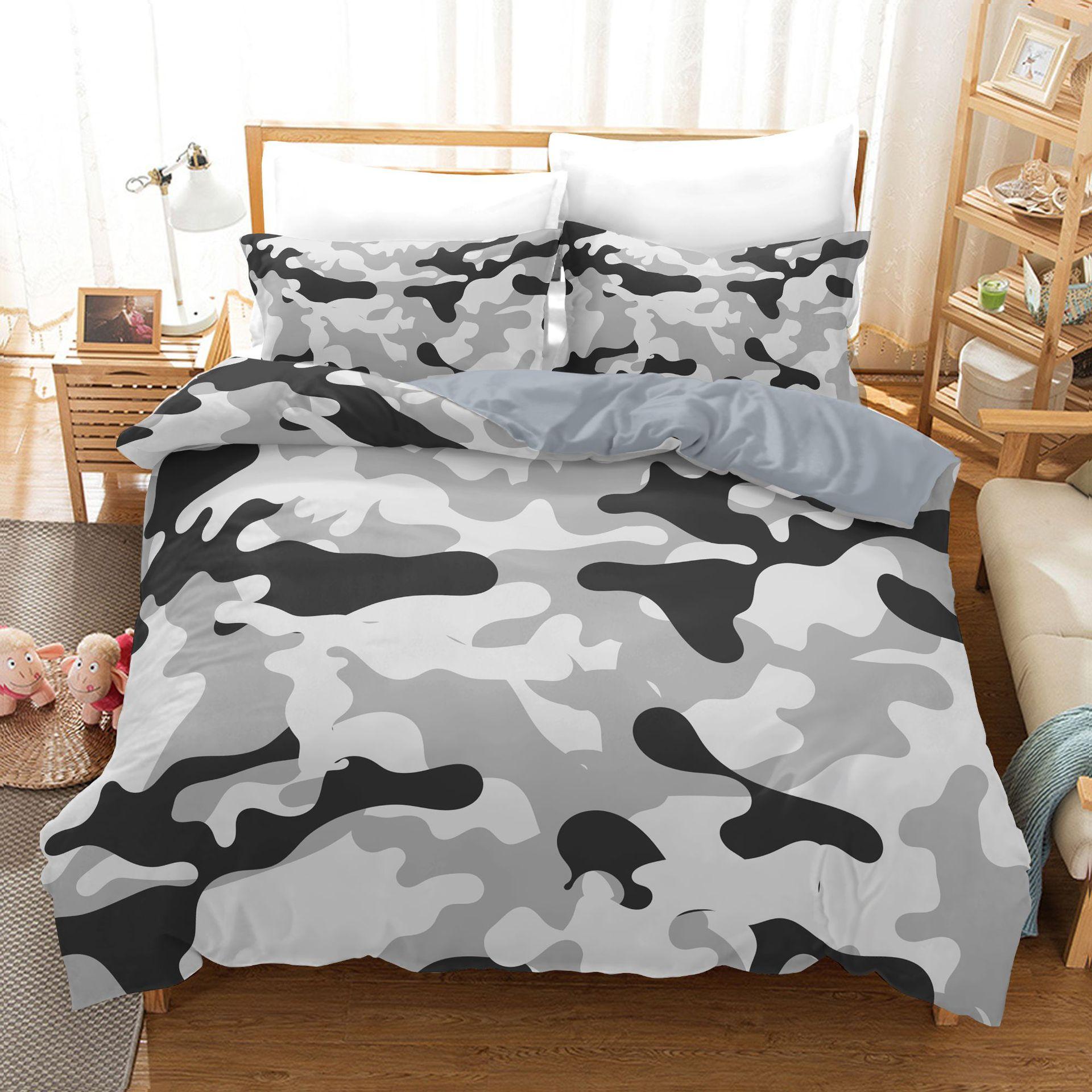 Постельные принадлежности Домашний текстиль 3D цифровая печать Трехкомпонентный военный камуфляж Пододеяльник Наволочка GB-Single135cm×200cm
Постельные принадлежности Домашний текстиль 3D цифровая печать Трехкомпонентный военный камуфляж Пододеяльник Наволочка GB-Single135cm×200cm