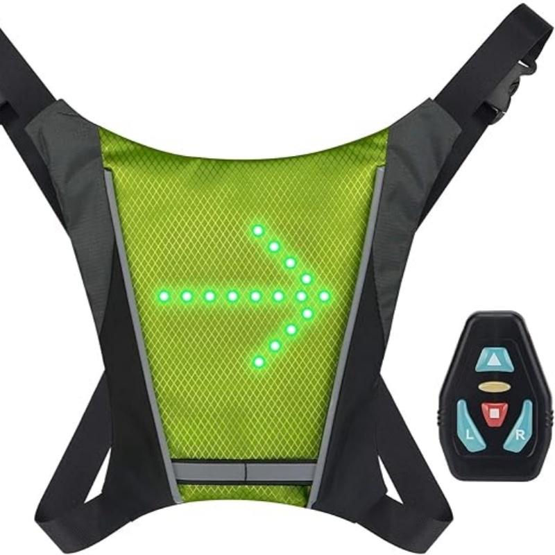 LED cycling vest, reflective LED vest with turn signals - remote control, direction lights, USB charging, easy to install, bicycle safety indicator жёлтый
LED cycling vest, reflective LED vest with turn signals - remote control, direction lights, USB charging, easy to install, bicycle safety indicator жёлтый