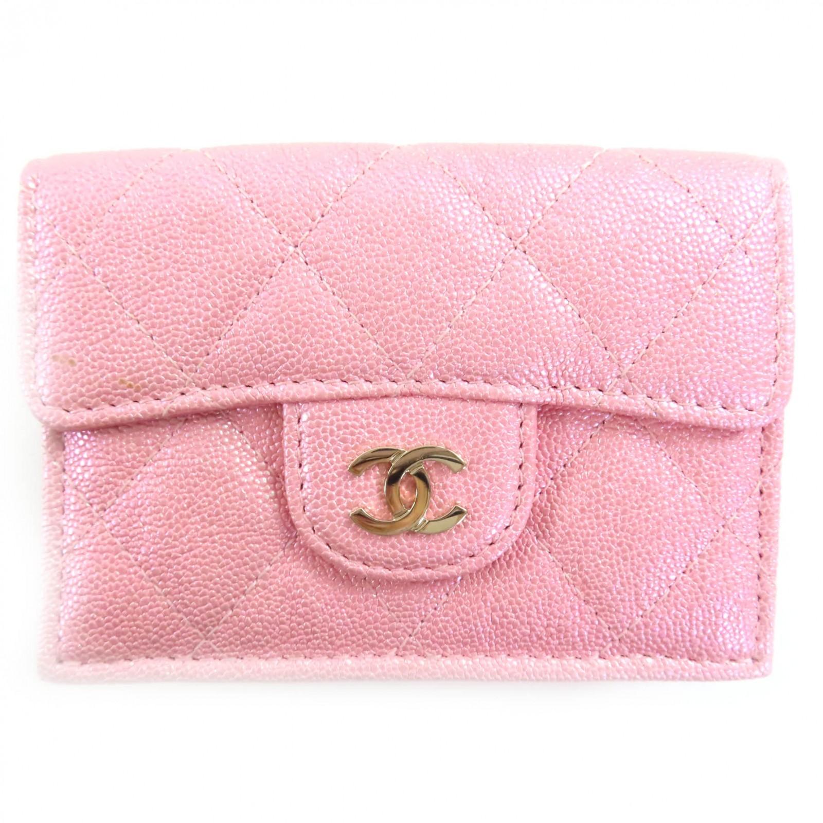 Great CHANEL Tri-fold wallet Classic small flap wallet pink Caviar skin AP0230 Used
Great CHANEL Tri-fold wallet Classic small flap wallet pink Caviar skin AP0230 Used