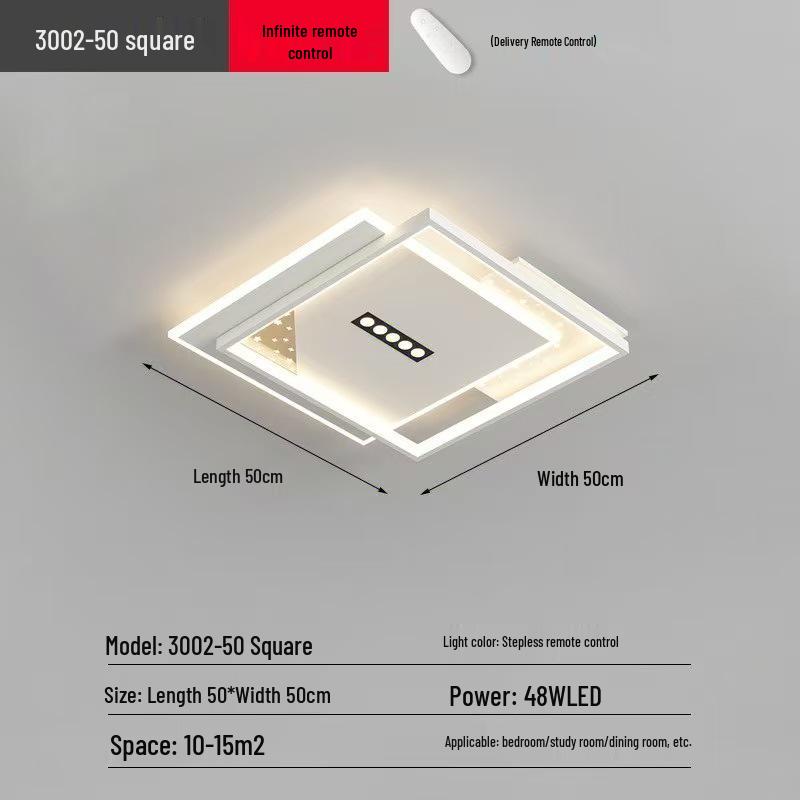 Modern LED Ceiling Light for Living, Bedroom, and Dining Rooms Dimmable Remote Control
Modern LED Ceiling Light for Living, Bedroom, and Dining Rooms Dimmable Remote Control