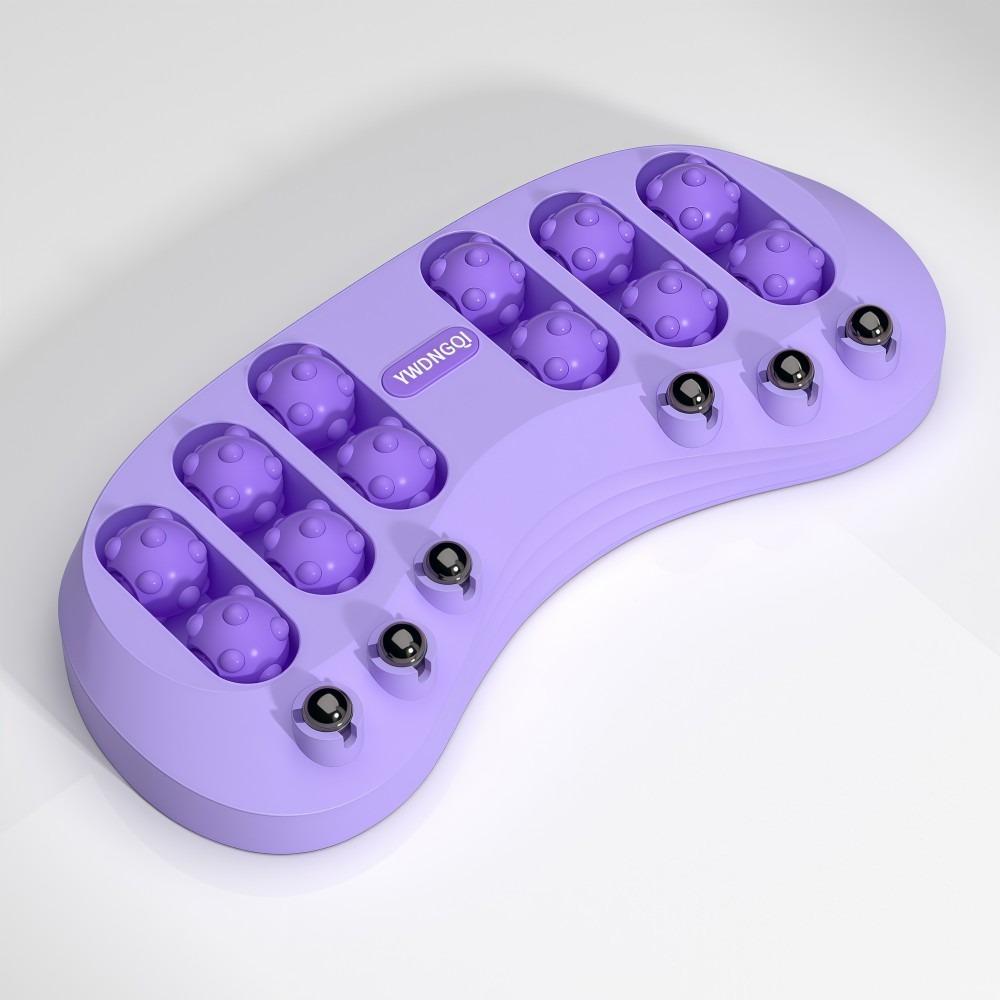 12 Wheels Double Foot Massage Roller Pain Relief Magnetic Therapy Foot Massager Tool Portable Acupoint Massage Cat Paw Massager фіолетовий
12 Wheels Double Foot Massage Roller Pain Relief Magnetic Therapy Foot Massager Tool Portable Acupoint Massage Cat Paw Massager фіолетовий
