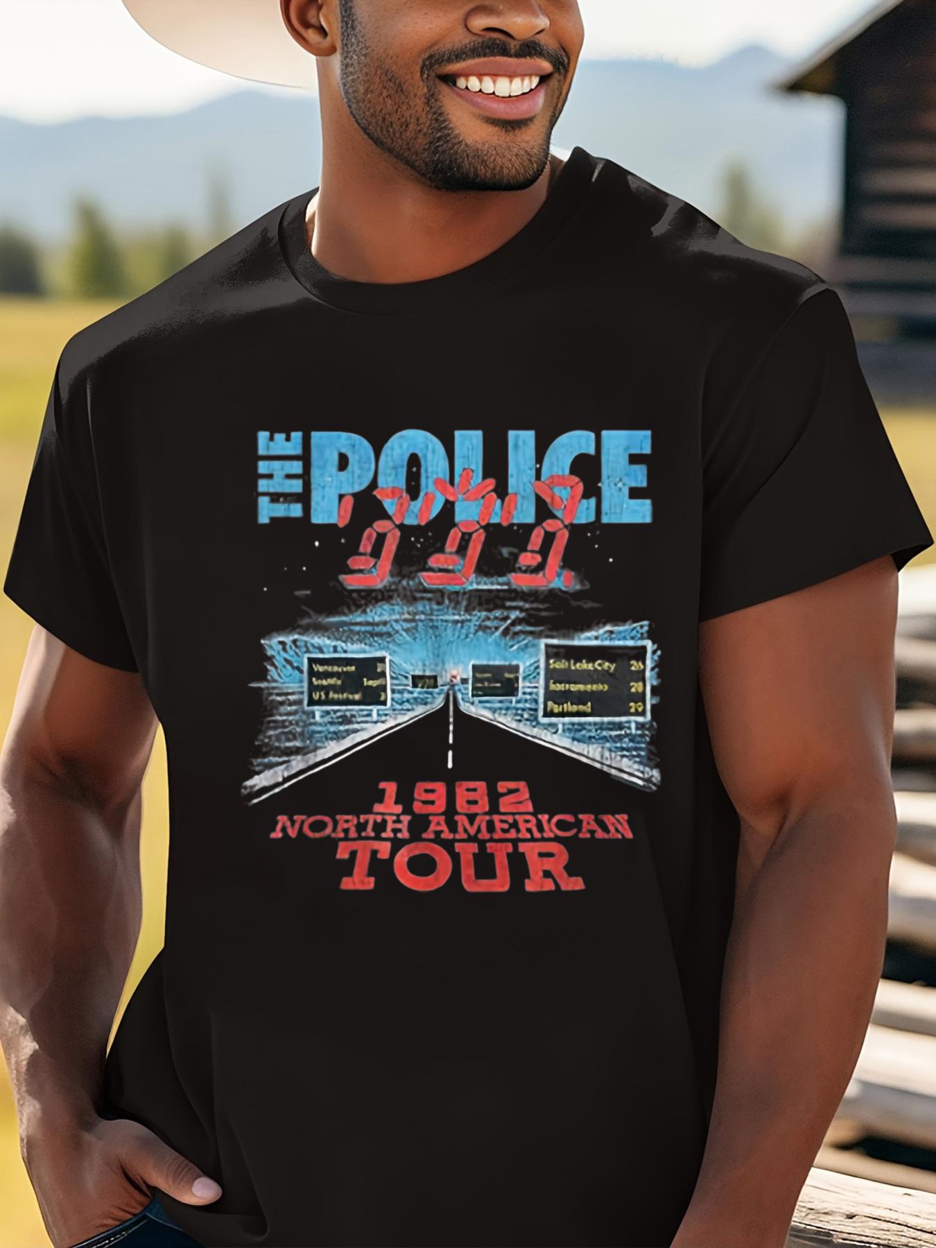 Men S Vintage 1982 North American Tour V2 Rock Band T-Shirt Featuring a Police Graphic Print XXXXL
Men S Vintage 1982 North American Tour V2 Rock Band T-Shirt Featuring a Police Graphic Print XXXXL
