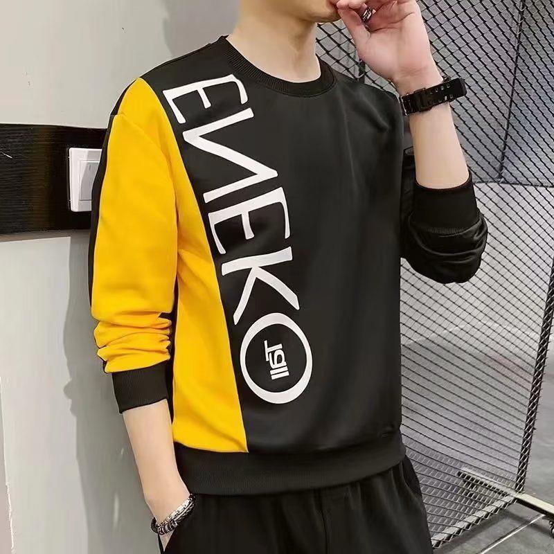 Мужской модный свитшот с круглым вырезом и длинным рукавом для весны/осени 2023 2XL чёрный
Мужской модный свитшот с круглым вырезом и длинным рукавом для весны/осени 2023 2XL чёрный