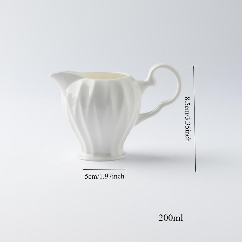 Ceramic Creamer Container, White Milk Pitcher, Ribbed Milk Frothing Pitcher, Espresso Cups Accessories,Expresso Shots Cup
Ceramic Creamer Container, White Milk Pitcher, Ribbed Milk Frothing Pitcher, Espresso Cups Accessories,Expresso Shots Cup