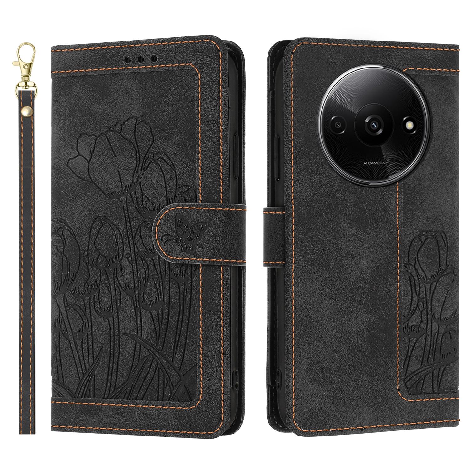 For Xiaomi Poco C61 4G/Redmi A3 4G Case Tulip Leather Phone Cover with 5 Card Slots Wallet Black
For Xiaomi Poco C61 4G/Redmi A3 4G Case Tulip Leather Phone Cover with 5 Card Slots Wallet Black