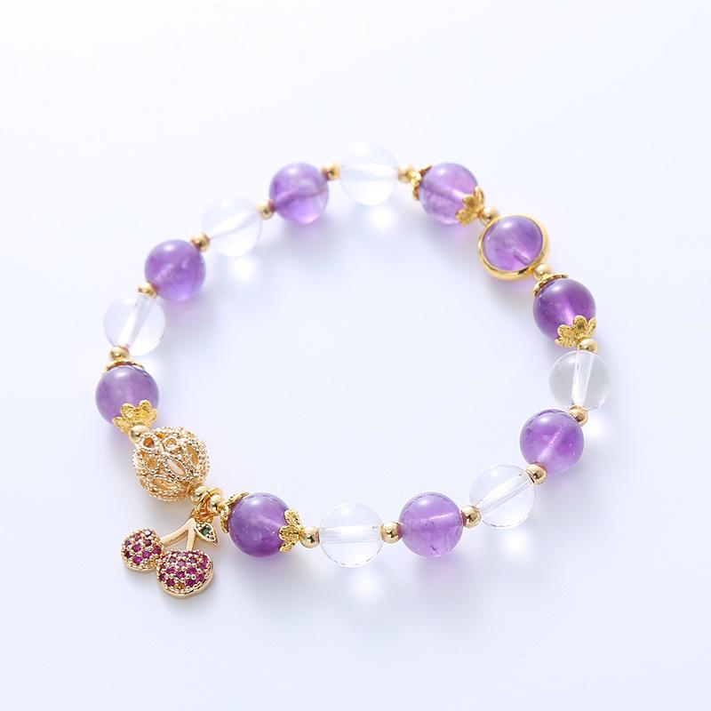 Natural amethyst bracelet Bangles Women Fashion Jewelry accessories Gift білий
Natural amethyst bracelet Bangles Women Fashion Jewelry accessories Gift білий